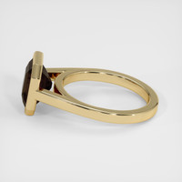 3.26 Ct. Brown Sapphire Ring, 14K Yellow Gold 4