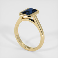 2.09 Ct. Blue Sapphire Ring, 14K Yellow Gold 2