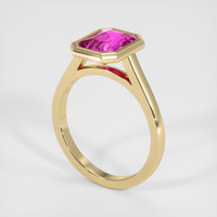2.94 Ct. Sapphire Ring, 14K Yellow Gold 2