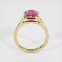 3.06 Ct. Pink Sapphire Ring, 14K Yellow Gold 3