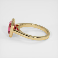 3.06 Ct. Pink Sapphire Ring, 14K Yellow Gold 4