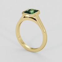 1.59 Ct. Green Sapphire Ring, 14K Yellow Gold 2