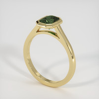 1.60 Ct. Yellowish Green Sapphire Ring, 14K Yellow Gold 2