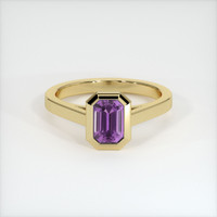 0.64 Ct. Sapphire Ring, 14K Yellow Gold 1