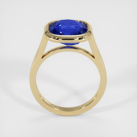 6.02 Ct. Blue Sapphire Ring, 18K Yellow Gold 3