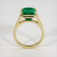 4.19 Ct. Emerald Ring, 18K Yellow Gold 3
