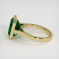 4.19 Ct. Emerald Ring, 18K Yellow Gold 4