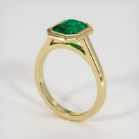 1.67 Ct. Emerald Ring, 18K Yellow Gold 2