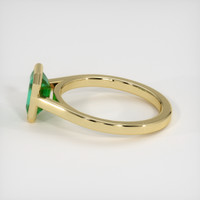 1.38 Ct. Emerald Ring, 18K Yellow Gold 4