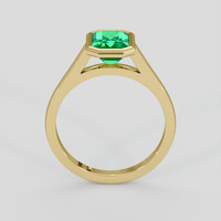 1.92 Ct. Emerald Ring, 18K Yellow Gold 3
