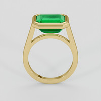 5.55 Ct. Emerald Ring, 18K Yellow Gold 3