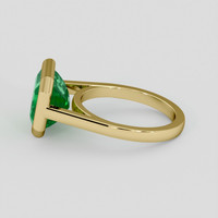 5.55 Ct. Emerald Ring, 18K Yellow Gold 4