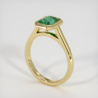 1.62 Ct. Emerald Ring, 18K Yellow Gold 2