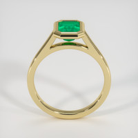 0.93 Ct. Emerald Ring, 18K Yellow Gold 3