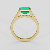 1.96 Ct. Emerald Ring, 18K Yellow Gold 3