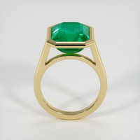 6.93 Ct. Emerald Ring, 18K Yellow Gold 3