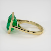6.93 Ct. Emerald Ring, 18K Yellow Gold 4