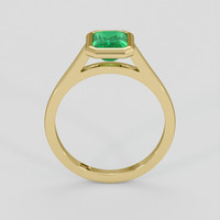 1.33 Ct. Emerald Ring, 18K Yellow Gold 3
