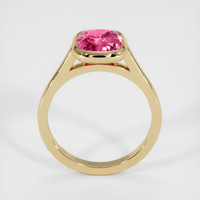 2.53 Ct. Pink Sapphire Ring, 18K Yellow Gold 3