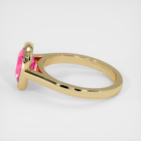 2.53 Ct. Pink Sapphire Ring, 18K Yellow Gold 4