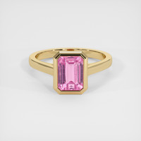 3.03 Ct. Sapphire Ring, 18K Yellow Gold 1