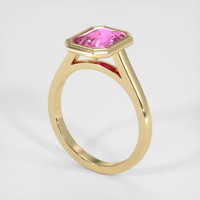 3.03 Ct. Sapphire Ring, 18K Yellow Gold 2