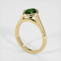 1.84 Ct. Green Sapphire Ring, 18K Yellow Gold 2