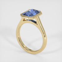 2.67 Ct. Blue Sapphire Ring, 18K Yellow Gold 2