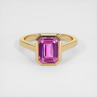 2.94 Ct. Sapphire Ring, 18K Yellow Gold 1