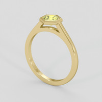 1.07 Ct. Yellow Sapphire Ring, 18K Yellow Gold 2