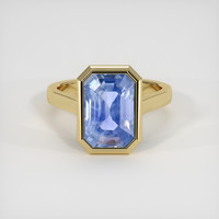 4.73 Ct. Blue Sapphire Ring, 18K Yellow Gold 1