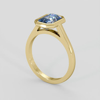 1.95 Ct. Bi Color Sapphire Ring, 18K Yellow Gold 2