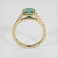 1.99 Ct. Greenish Blue Sapphire Ring, 18K Yellow Gold 3