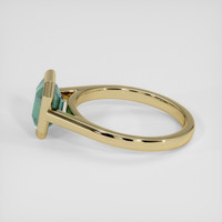 1.99 Ct. Greenish Blue Sapphire Ring, 18K Yellow Gold 4