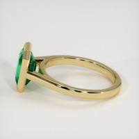 1.49 Ct. Emerald Ring, 18K Yellow Gold 4