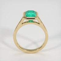 1.72 Ct. Emerald Ring, 18K Yellow Gold 3