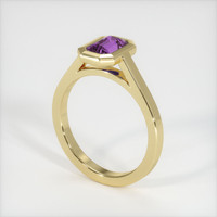 0.64 Ct. Sapphire Ring, 18K Yellow Gold 2