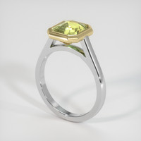3.03 Ct. Yellow Sapphire Ring, 14K Yellow & White 2
