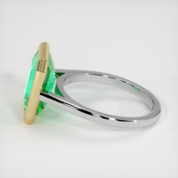5.59 Ct. Emerald Ring, 18K Yellow & White 4