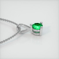 0.20 Ct. Emerald Pendant, Platinum 950 3