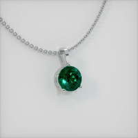 1.45 Ct. Emerald Pendant, Platinum 950 2