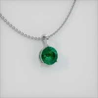 3.36 Ct. Emerald Pendant, Platinum 950 2