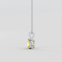 1.21 Ct. Yellow Sapphire Pendant, Platinum 950 3