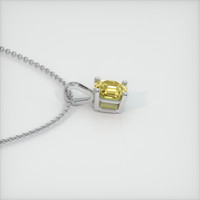 0.61 Ct. Yellow Sapphire Pendant, Platinum 950 3