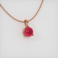 1.20 Ct. Ruby Pendant, 14K Rose Gold 2