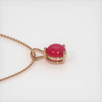 1.20 Ct. Ruby Pendant, 14K Rose Gold 3