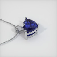 2.51 Ct. Blue Sapphire Pendant, 14K White Gold 3