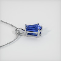 2.54 Ct. Blue Sapphire Pendant, 14K White Gold 3