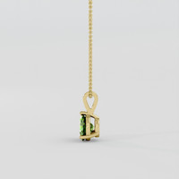 1.14 Ct. Green (Lime Green) Peridot Pendant, 10K Yellow Gold 3