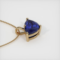 2.51 Ct. Blue Sapphire Pendant, 14K Yellow Gold 3